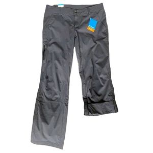 COLUMBIA - Dark gray, active fit, water repellant, adjustable pant legs, size 16